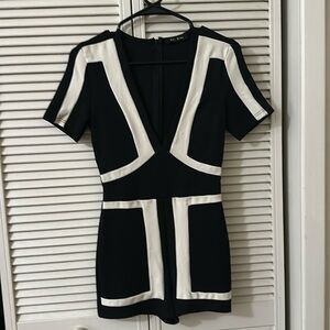Black and White statement romper